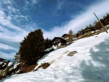 chalet vu d'en bas