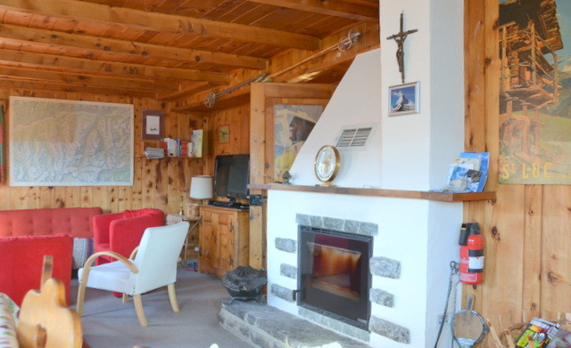 séjour avec cheminée